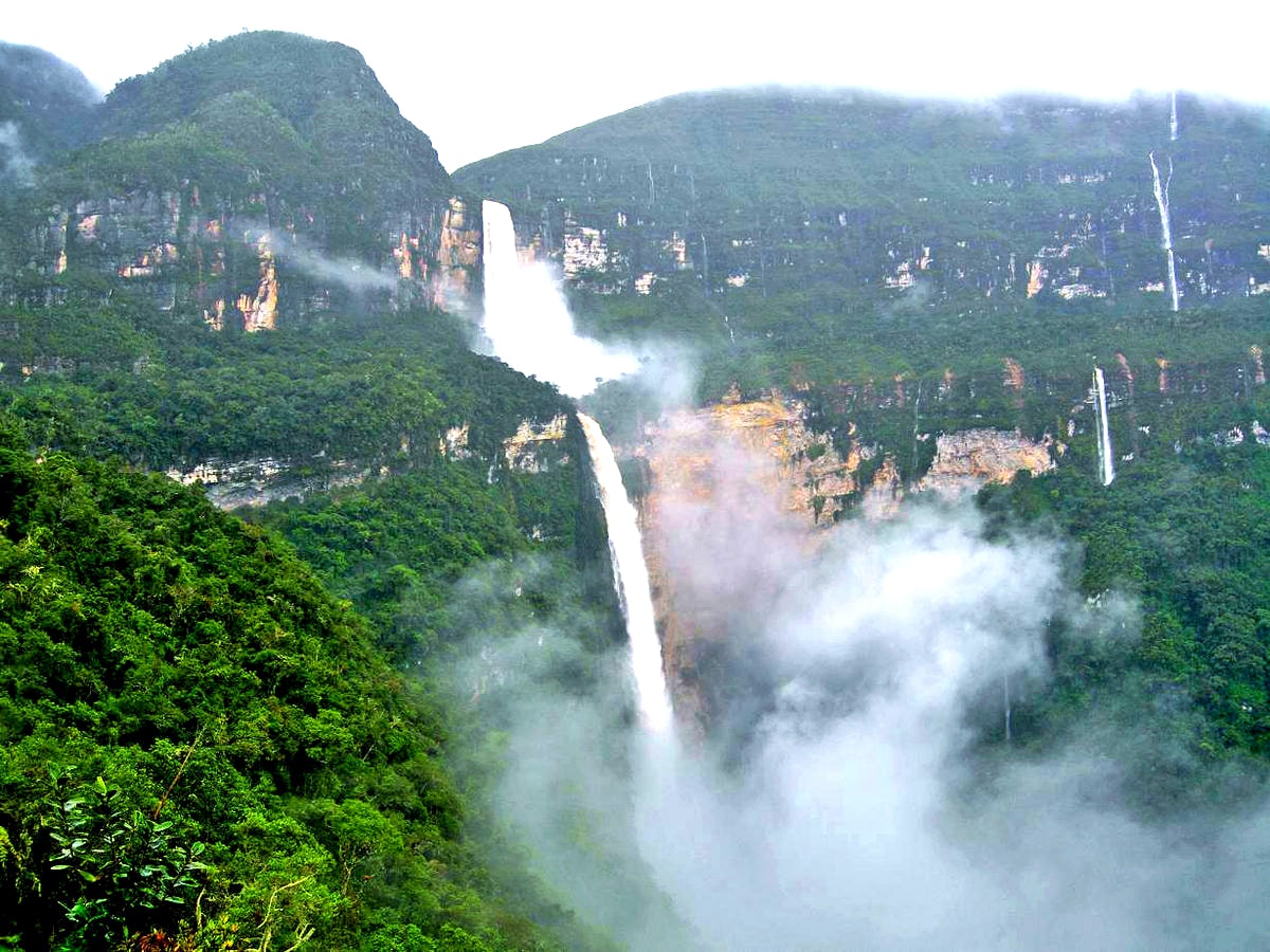 Chute d'une falaise